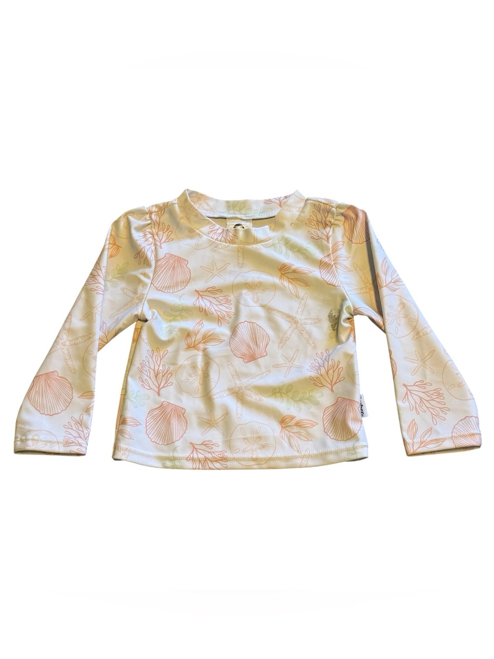 Gerber Baby Rash Guard Swimsuit 6–9M White Pink Green Shell Print Swimwear